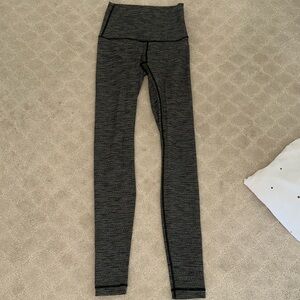 lululemon Wunder Under High-Rise Pant 28" Heathered Graphite Grey Size 4